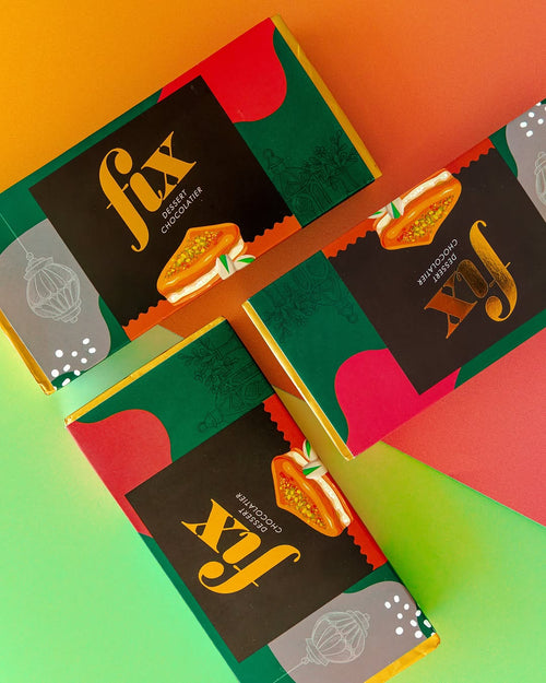 Fix Dubai Chocolate – Pistachio Crunch (3-Bar Gift Pack)